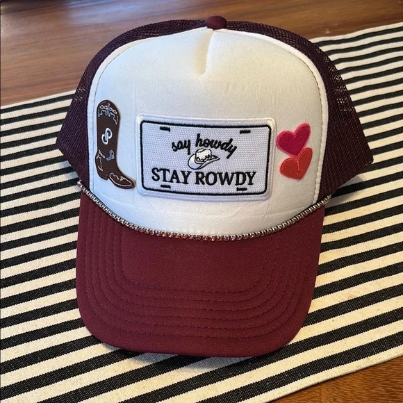 PoshFest Exclusive 2024 Stay Rowdy Trucker Hat - Picture 1 of 7